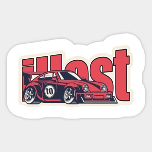 ILLEST RED CAR Sticker